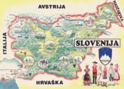 Carte touristique de Slov&eacute;nie