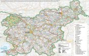 Carte touristique de Slov&eacute;nie
